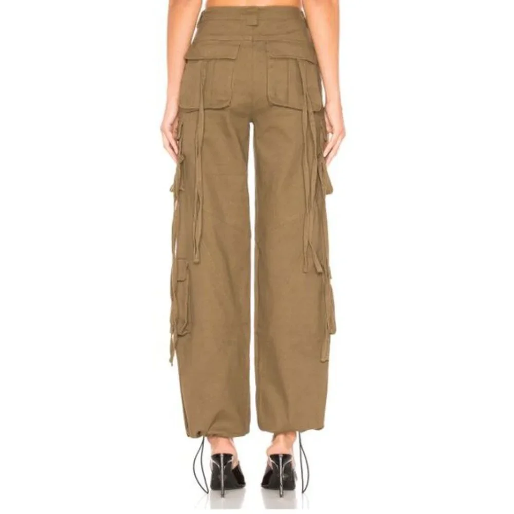 I.AM.GIA Olive Green Cargo Track Pants - Picture 3 of 16